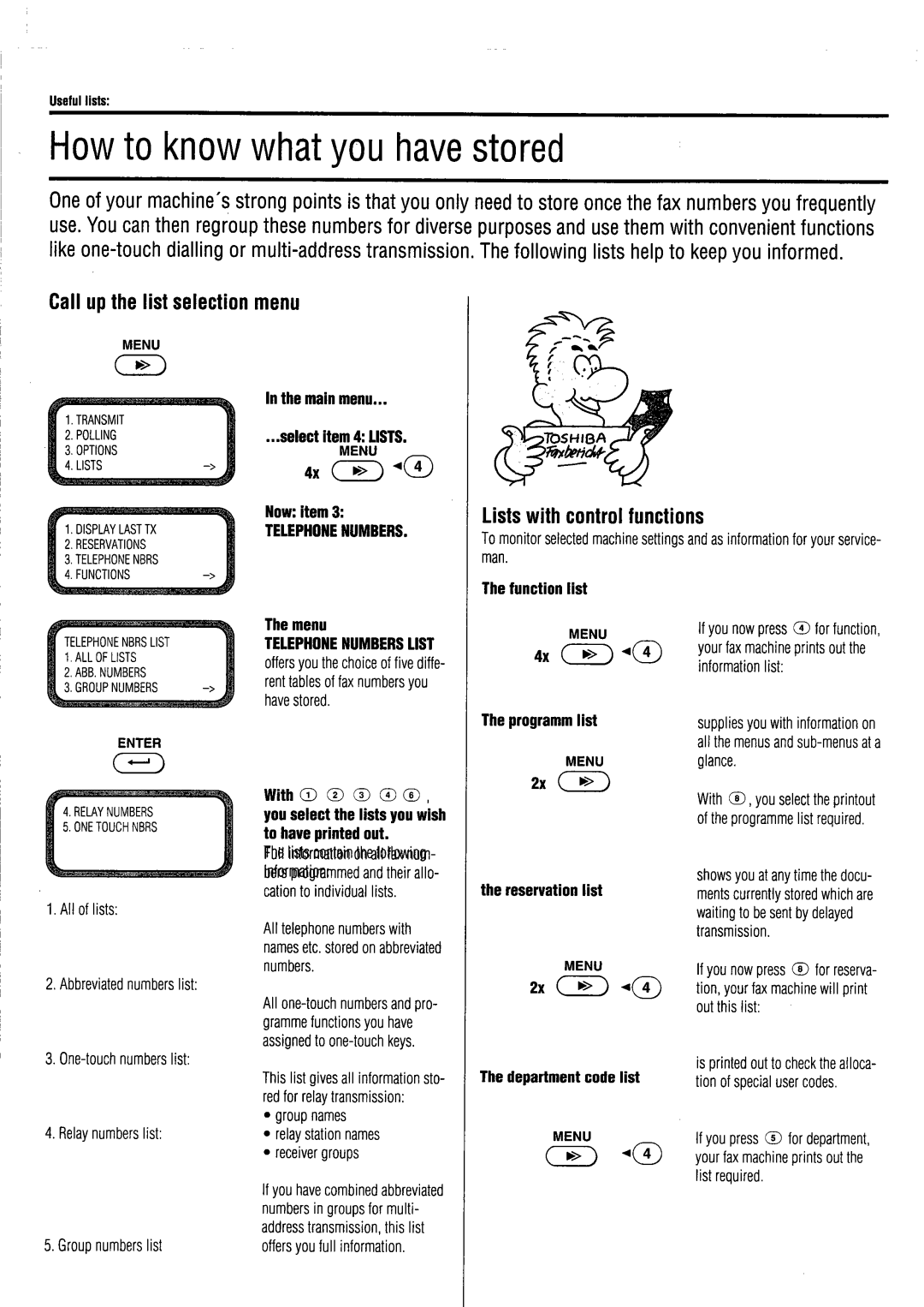 Toshiba TF 531 / 551 instruction manual 