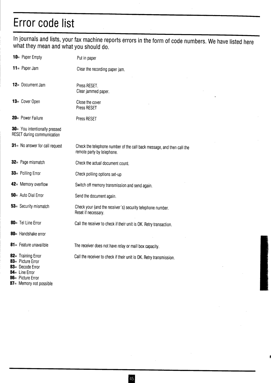 Toshiba TF 531 / 551 instruction manual 