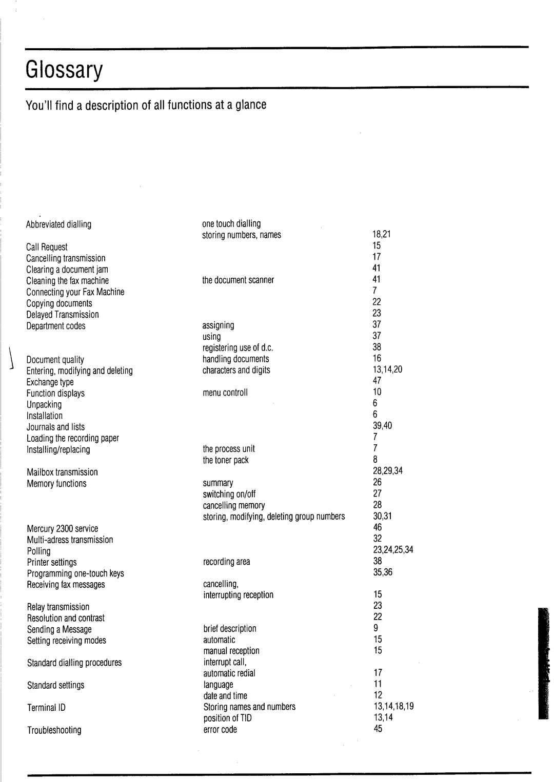 Toshiba TF 531 / 551 instruction manual 