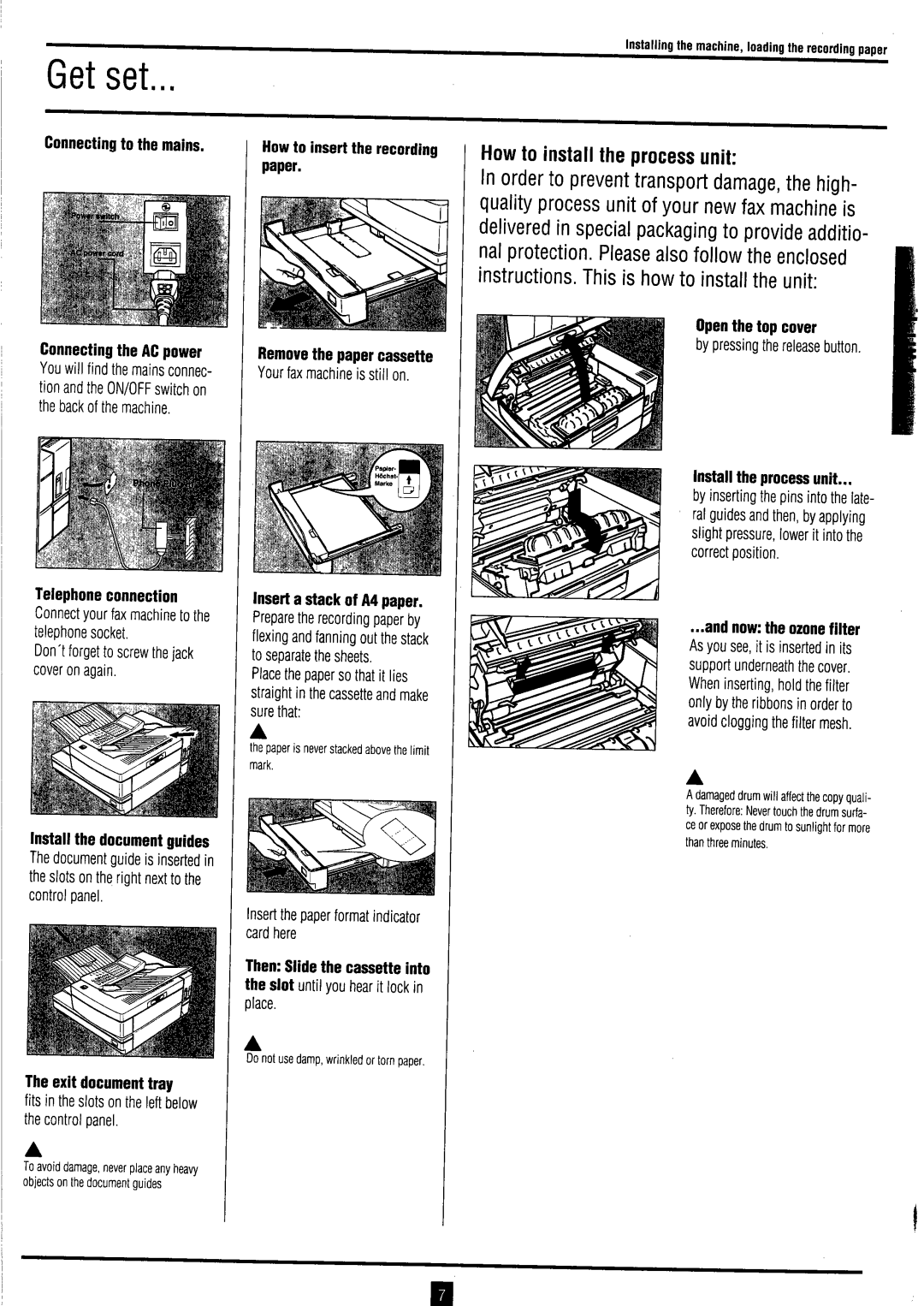 Toshiba TF 531 / 551 instruction manual 