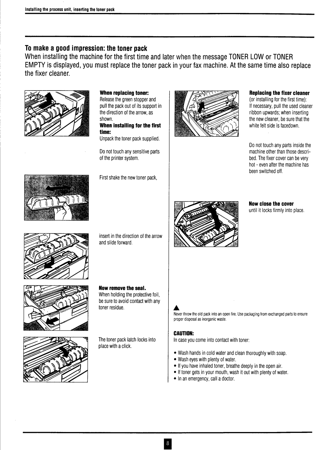 Toshiba TF 531 / 551 instruction manual 