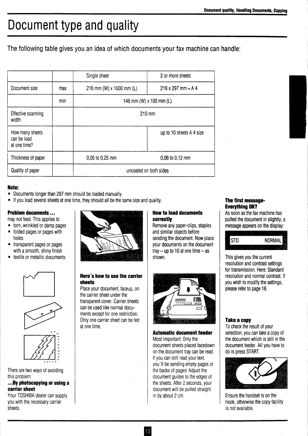 Toshiba TF P51 instruction manual 