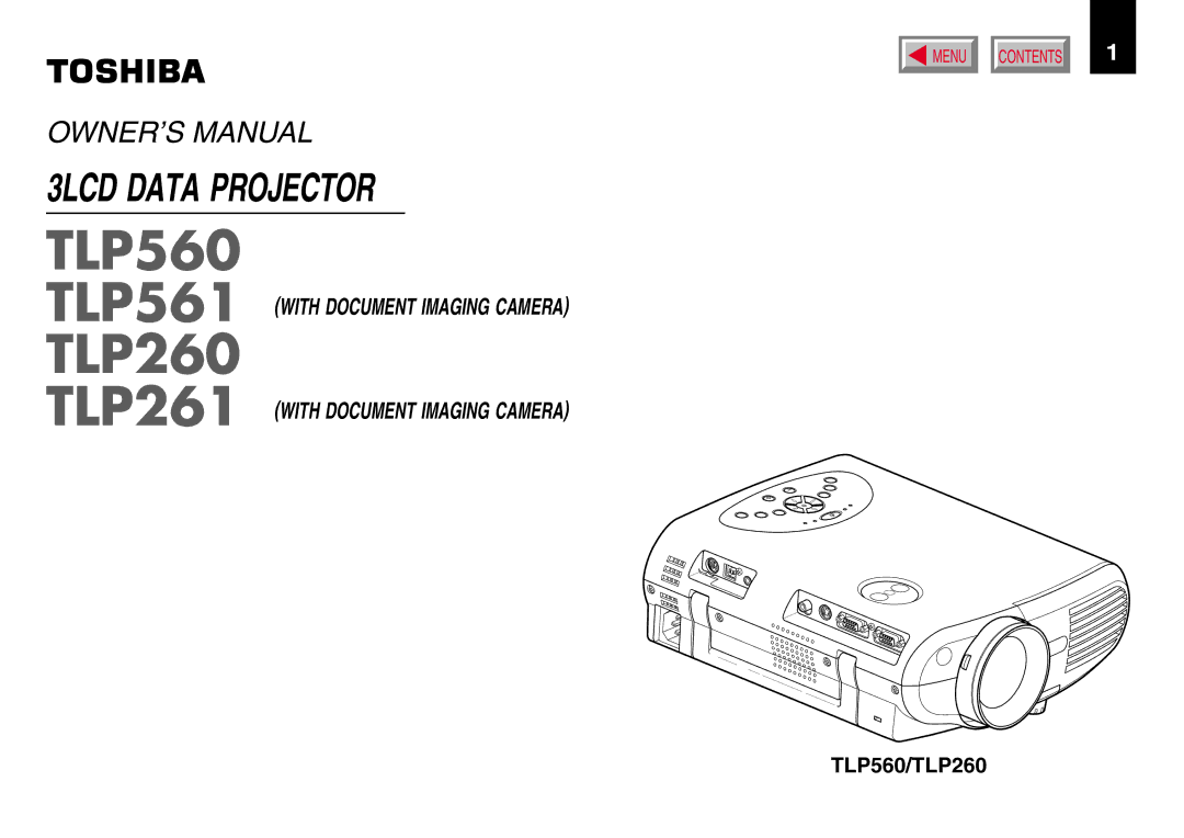 Toshiba TLP261, TLP561 owner manual TLP560/TLP260 