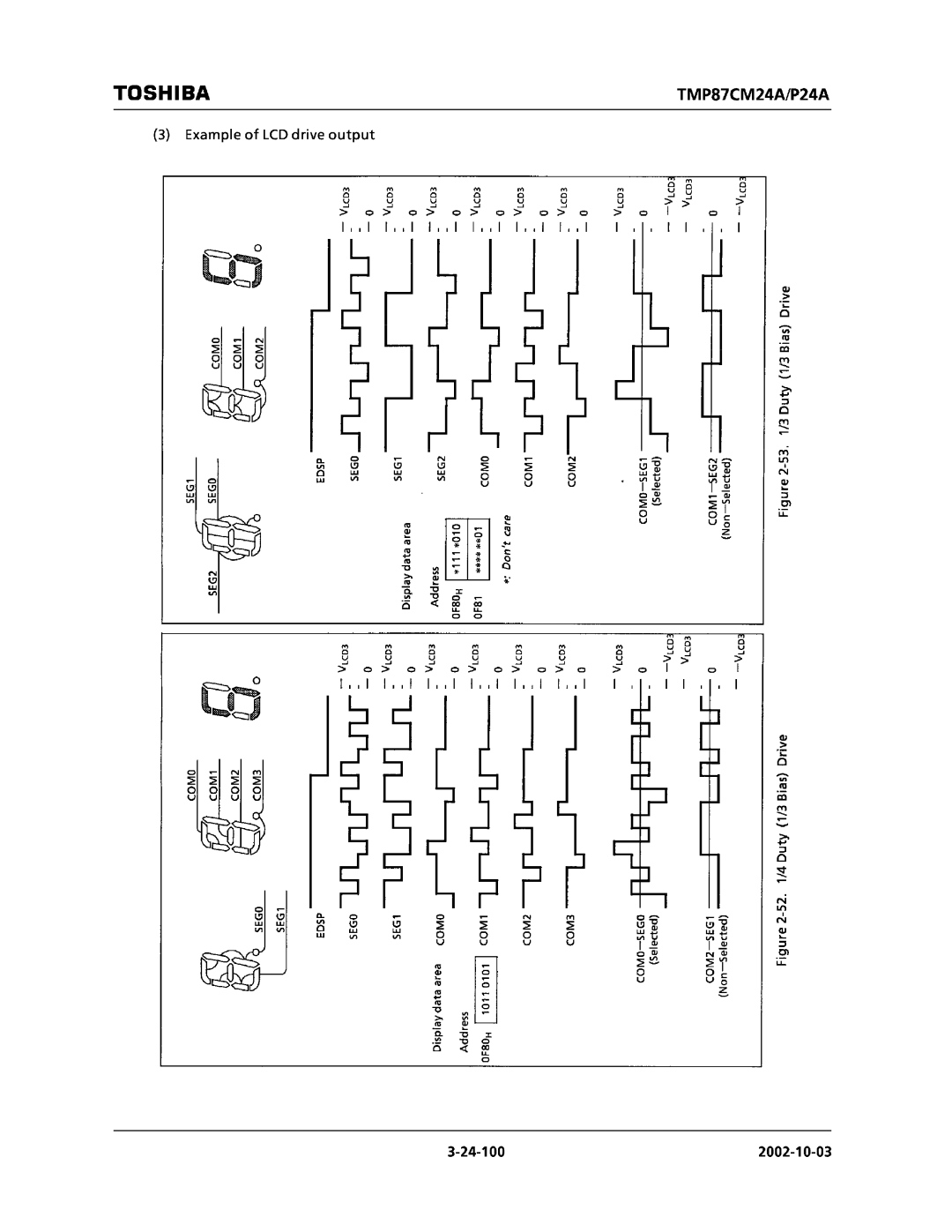Toshiba TMP87CP24AF, TMP87CM24AF manual 