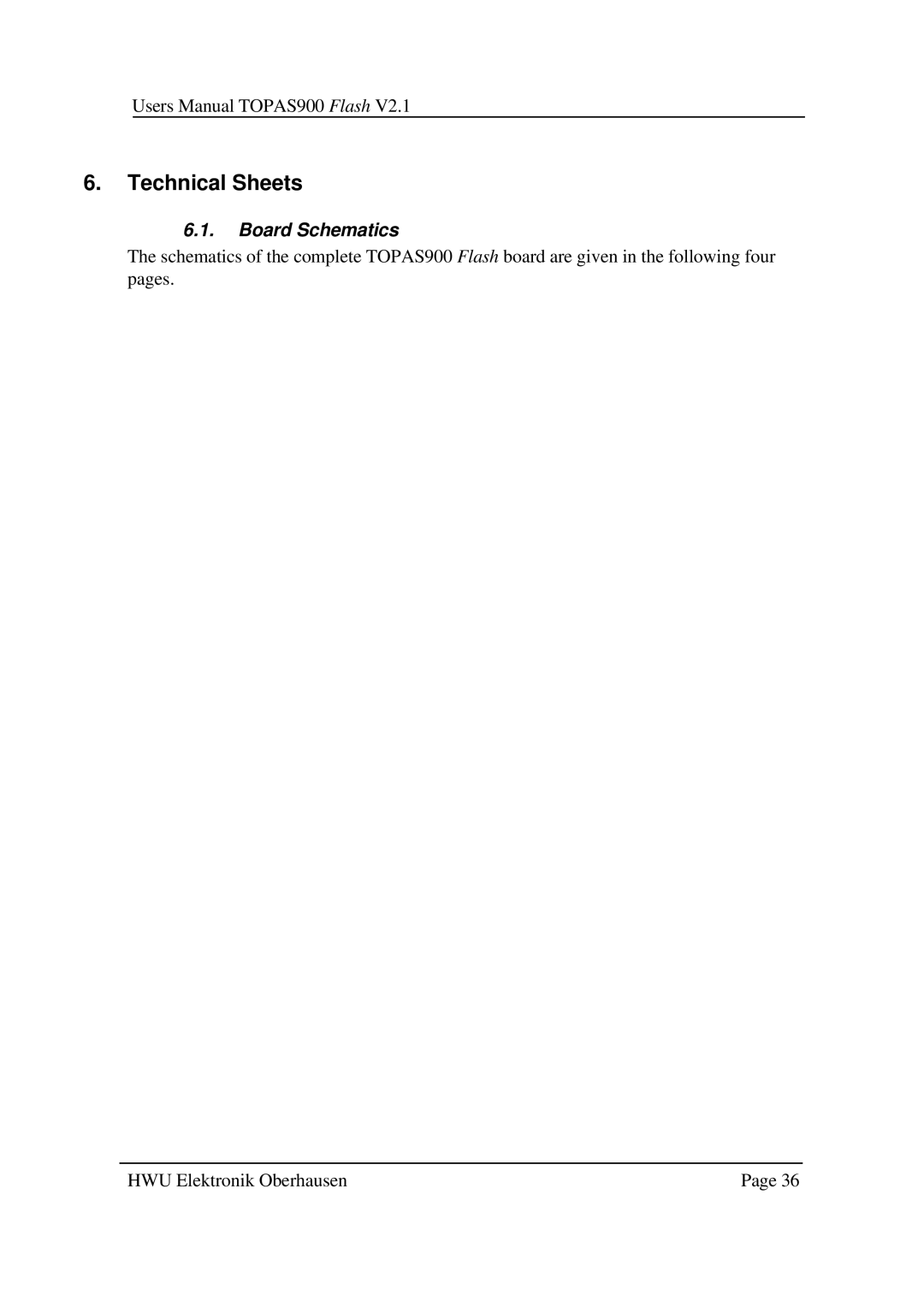 Toshiba TOPAS900 user manual Technical Sheets, Board Schematics 