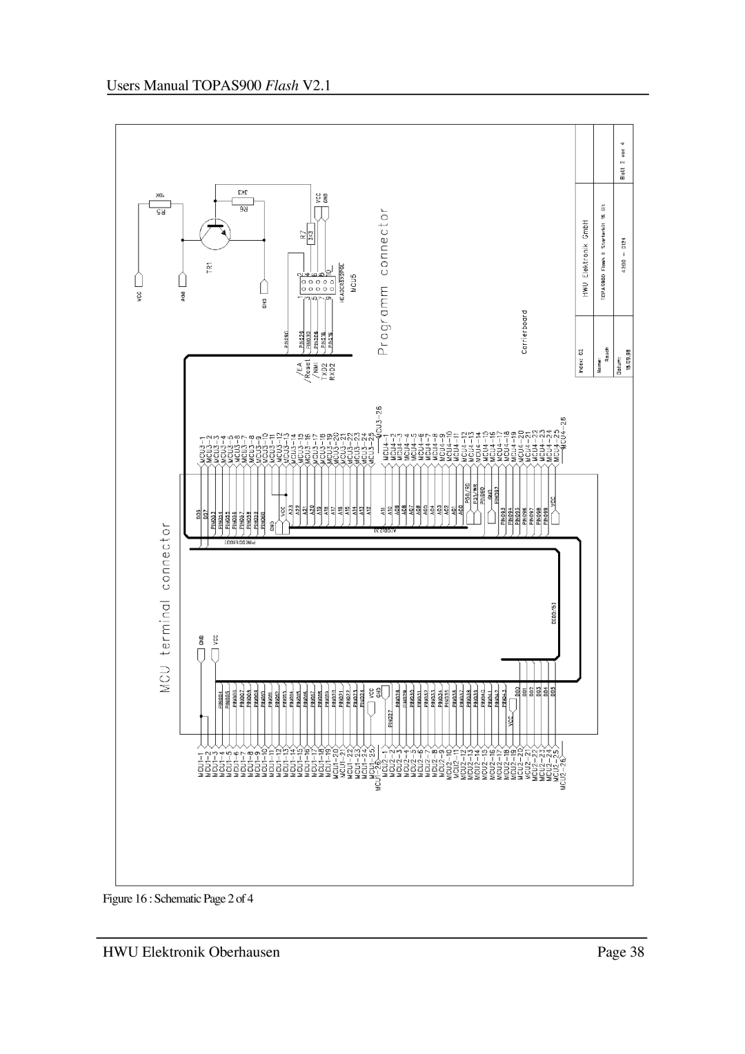 Toshiba TOPAS900 user manual Schematic Page 2 