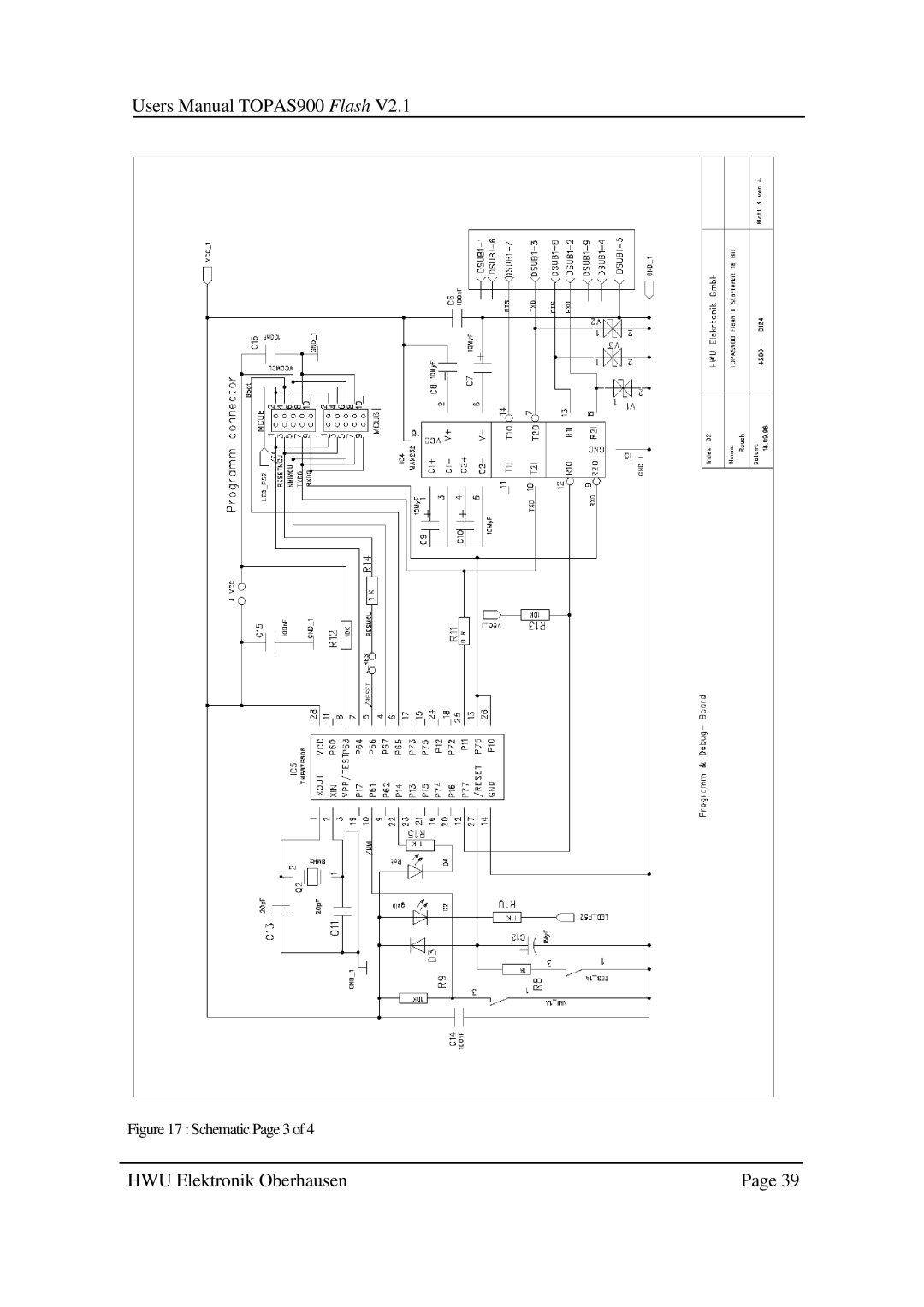 Toshiba TOPAS900 user manual Schematic Page 3 