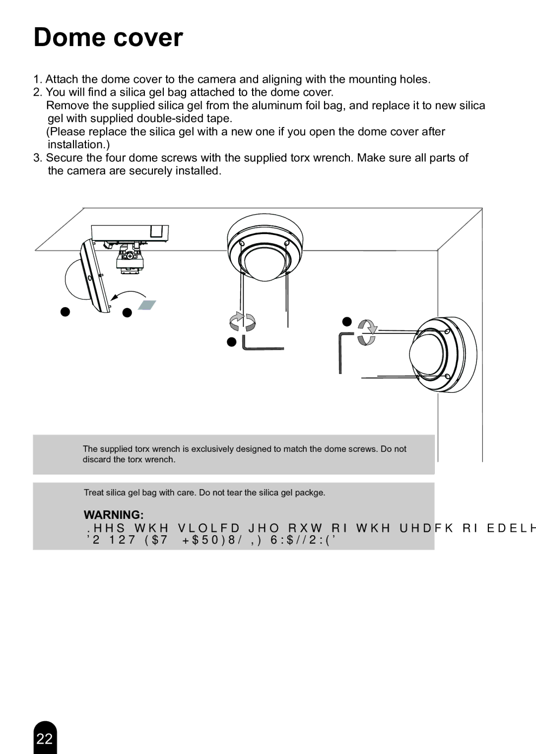 Toshiba Toshiba Network Camera quick start Dome cover 