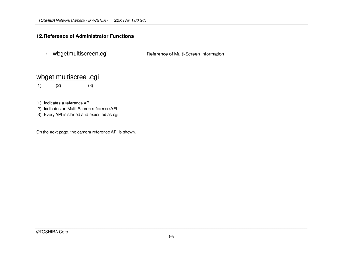 Toshiba Toshiba manual Wbget multiscree .cgi 