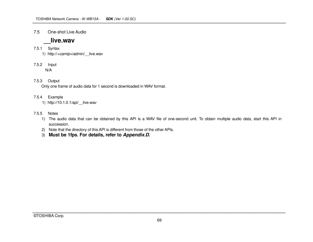 Toshiba Toshiba manual Live.wav 