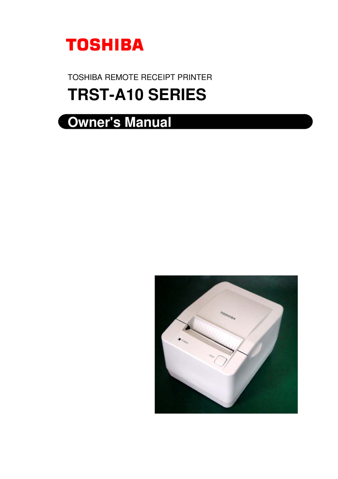 Toshiba owner manual TRST-A10 Series 