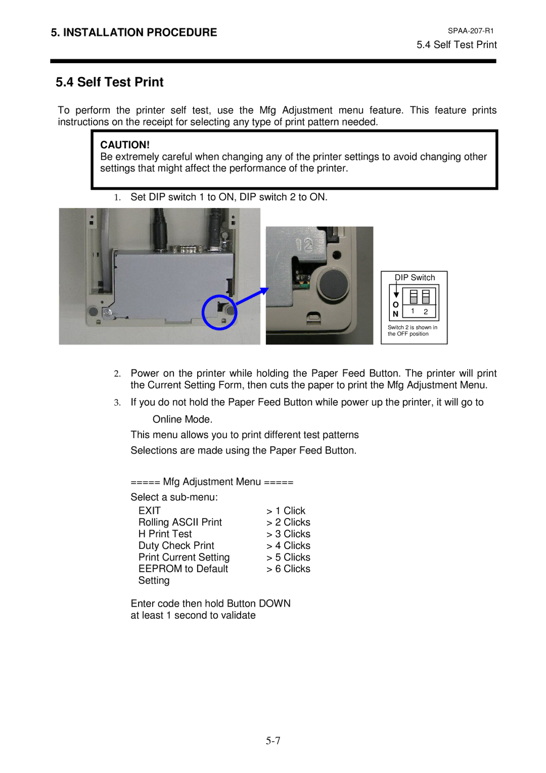 Toshiba TRST-A10 owner manual Self Test Print, Exit 