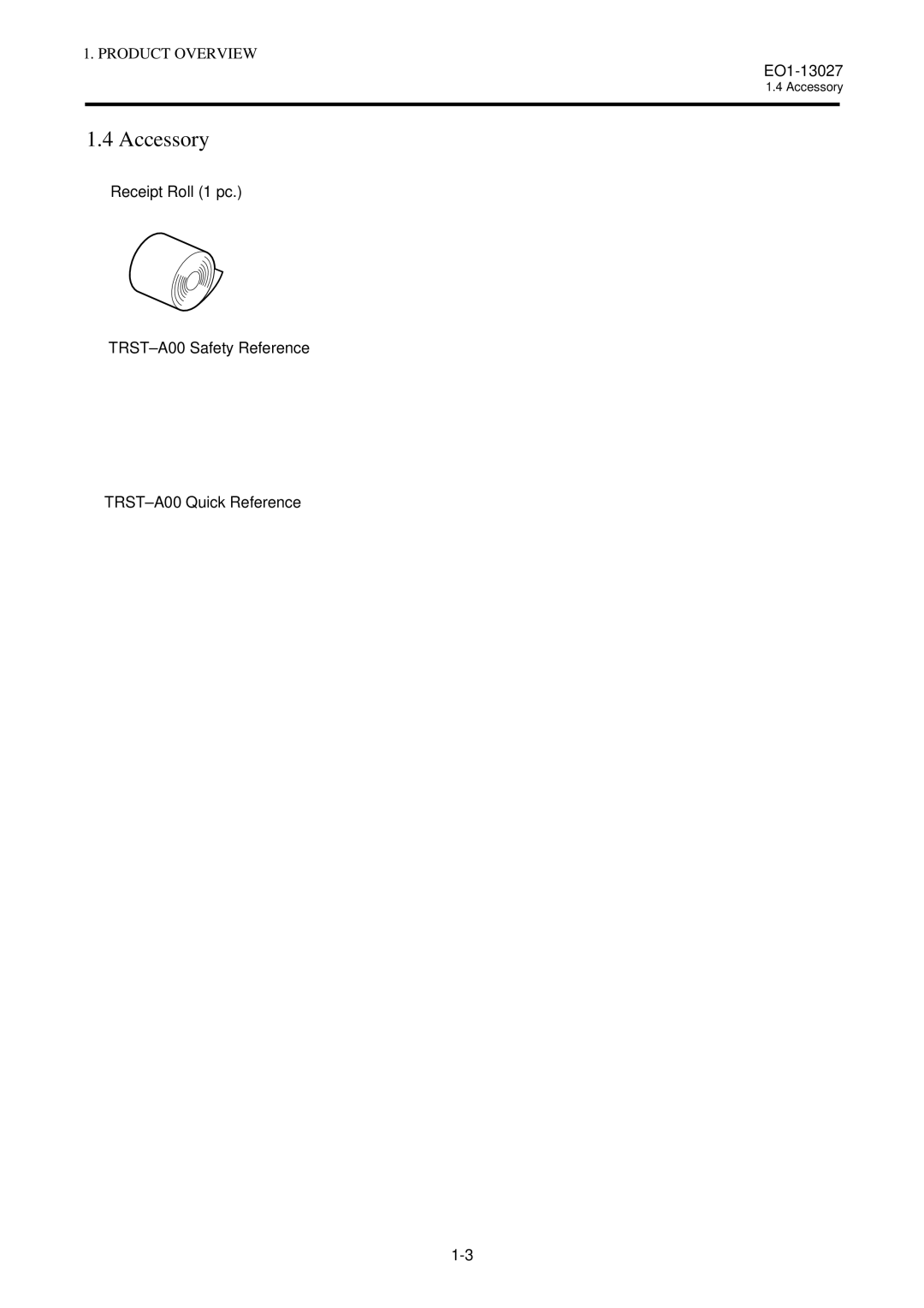 Toshiba TRSTA00UCQMR, TRST-A00 owner manual Accessory 