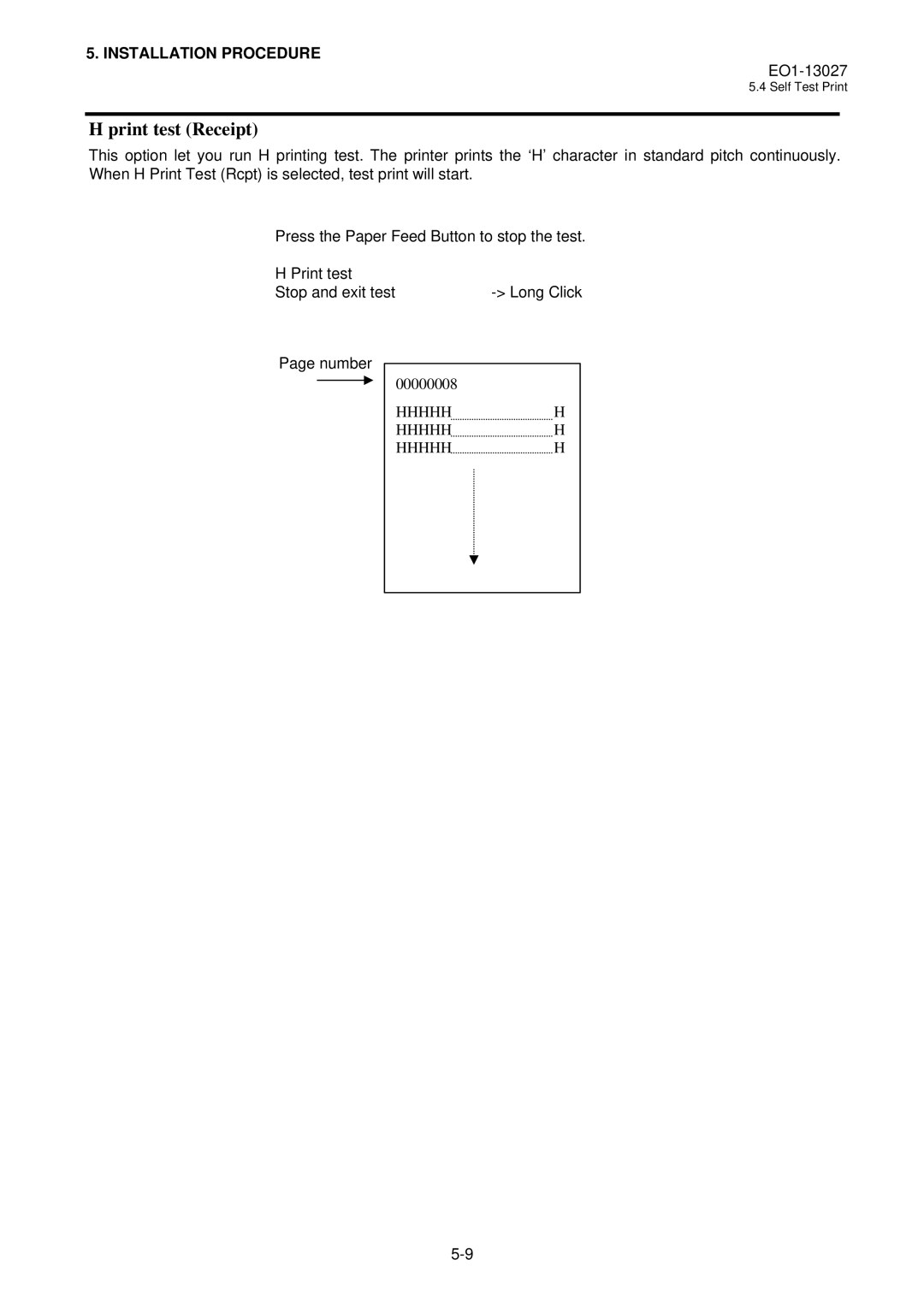 Toshiba TRSTA00UCQMR, TRST-A00 owner manual Print test Receipt 