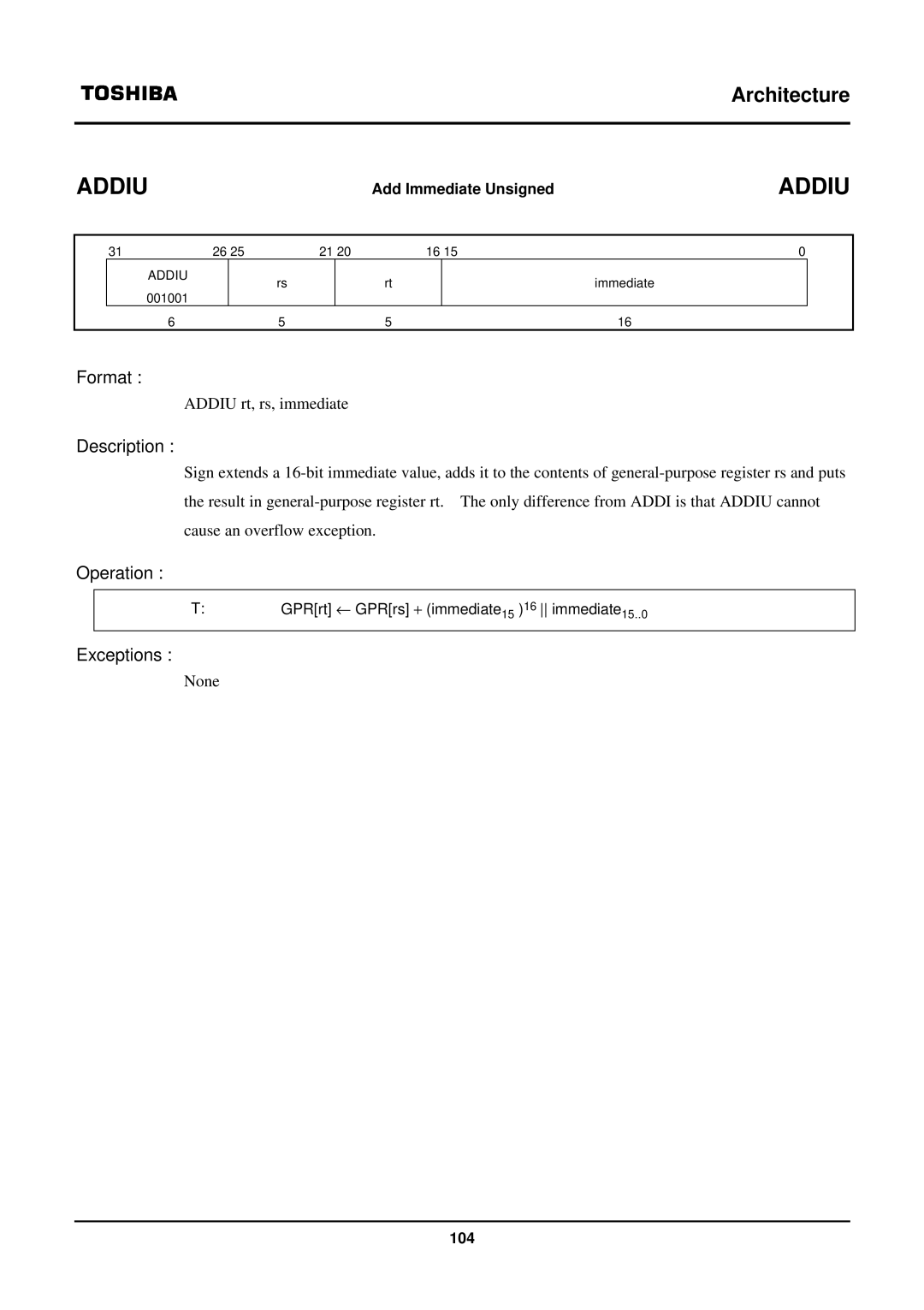 Toshiba TX39 user manual Addiu 