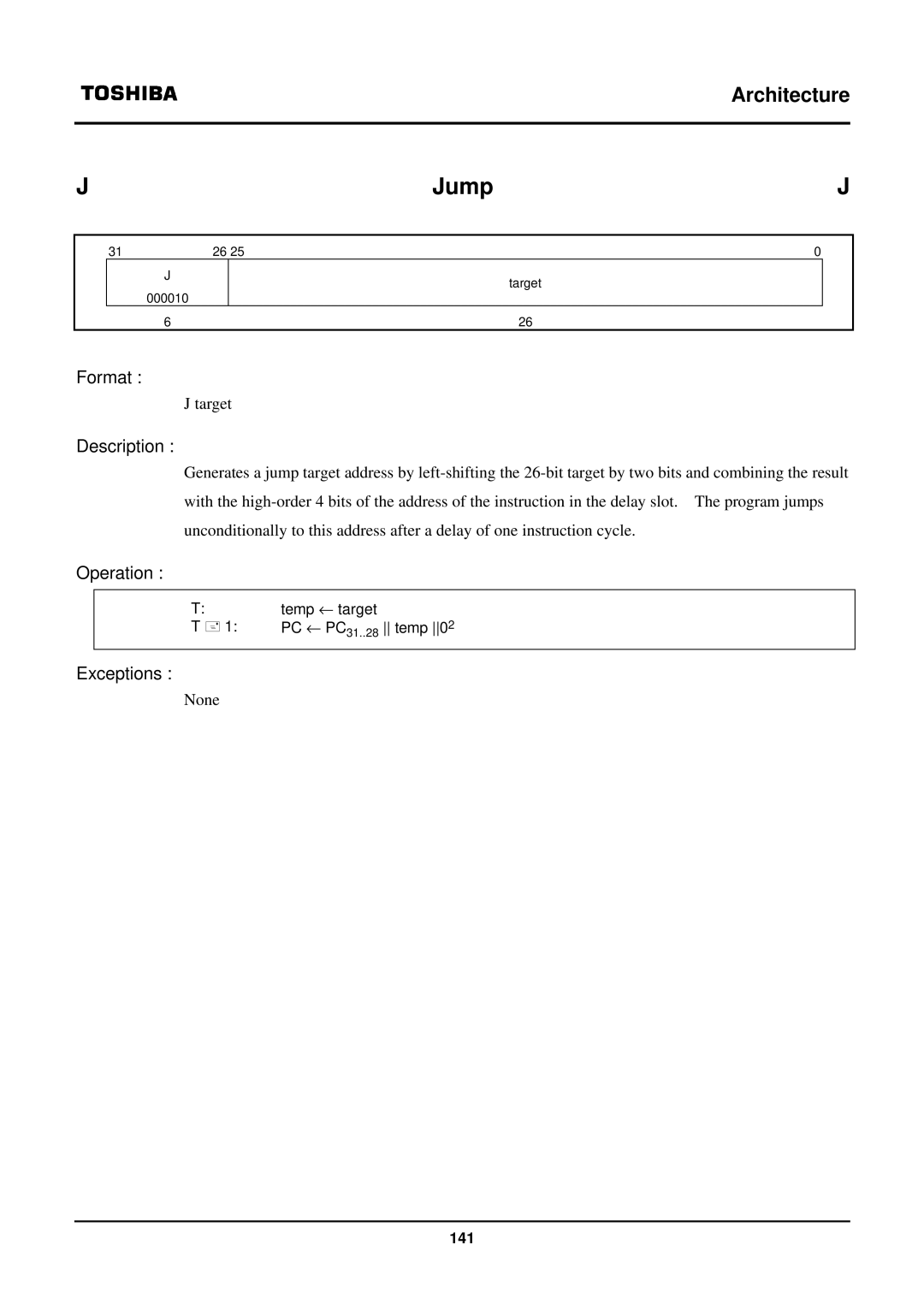 Toshiba TX39 user manual Jump 