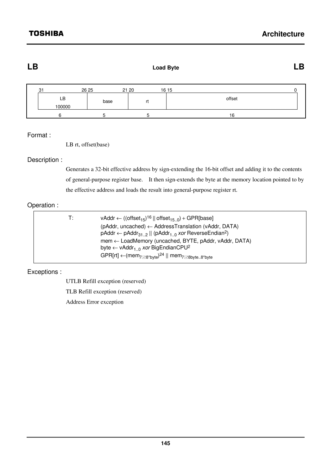 Toshiba TX39 user manual LB rt, offsetbase 