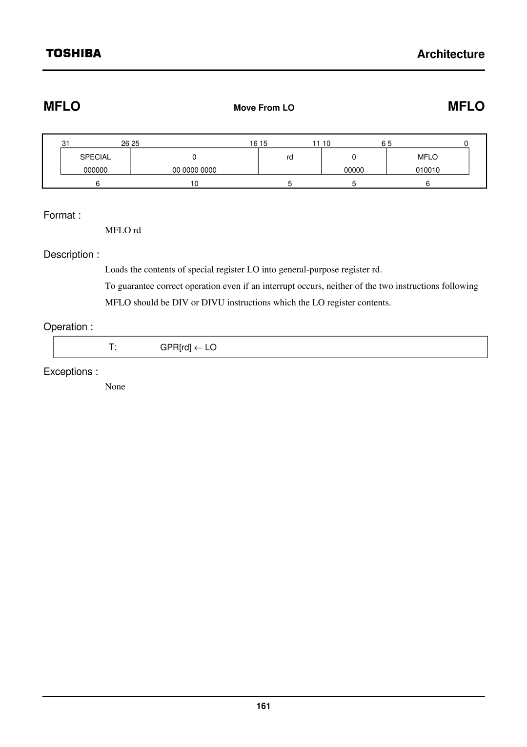 Toshiba TX39 user manual Mflo 