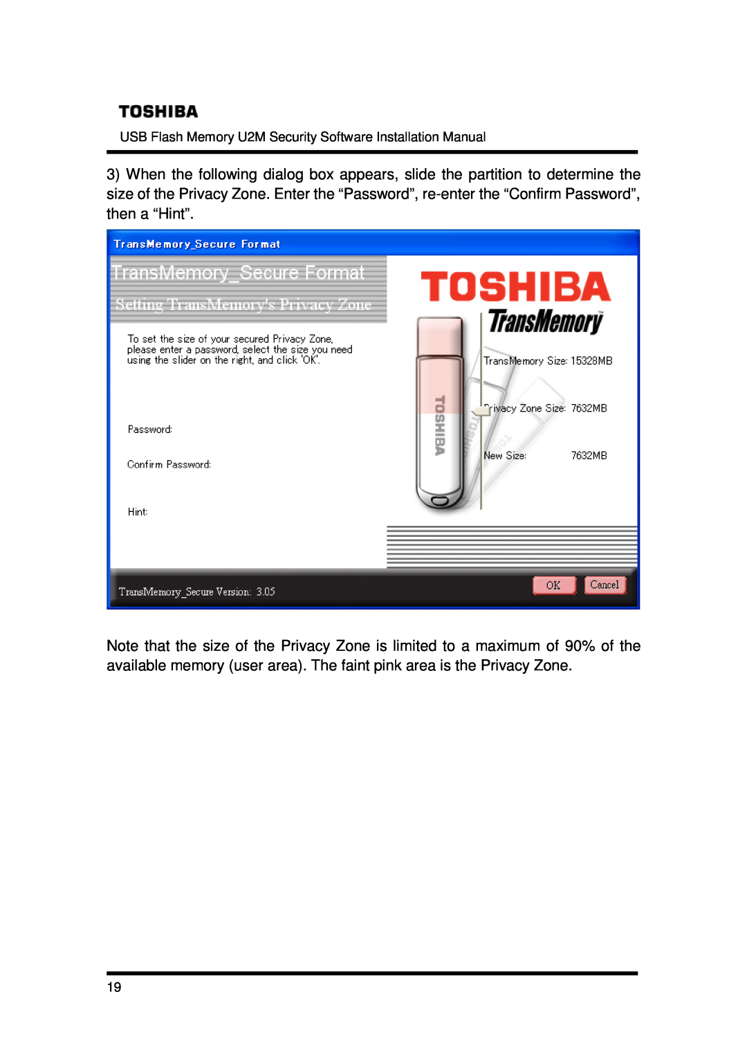 Toshiba U2M-004GT, U2M-016GT, U2M-008GT installation manual 