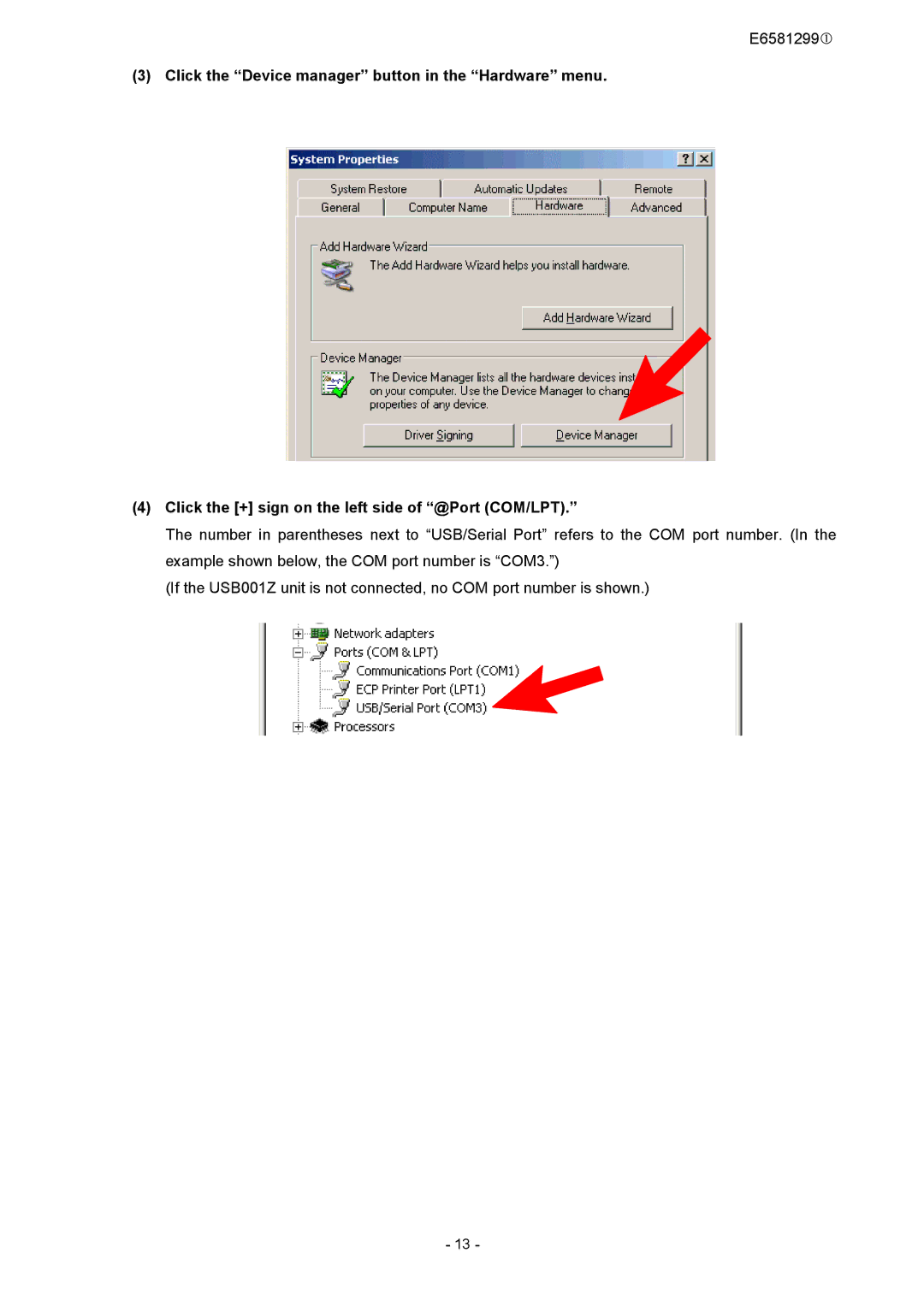 Toshiba USB001Z instruction manual E6581299c 