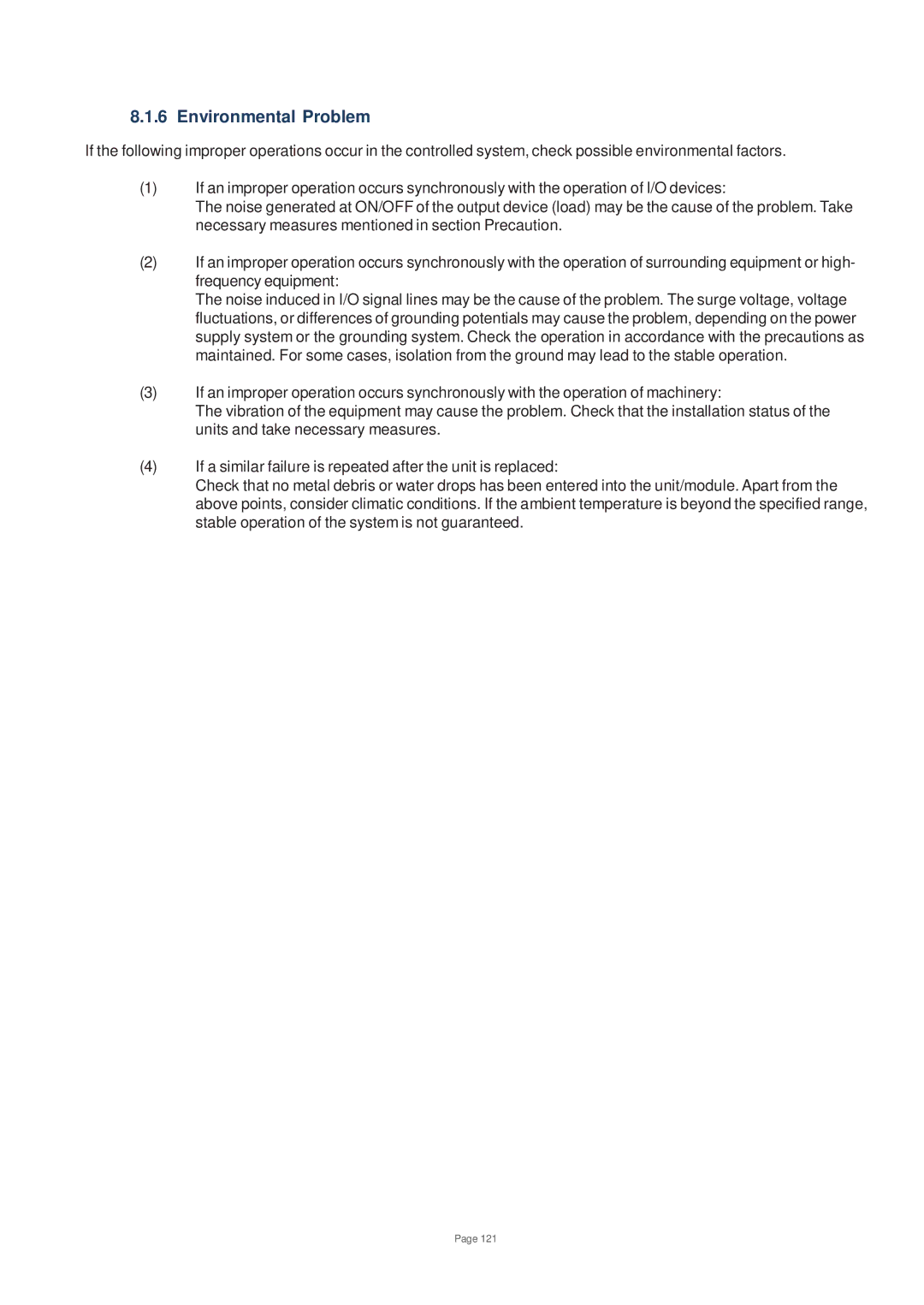 Toshiba V200 user manual Environmental Problem 