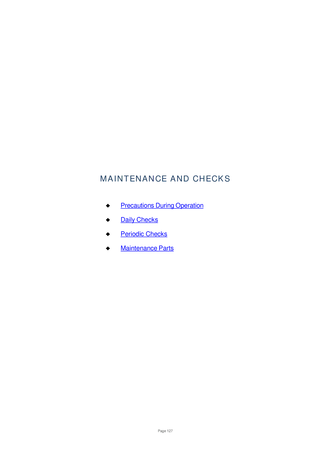 Toshiba V200 user manual Maintenance and Checks 