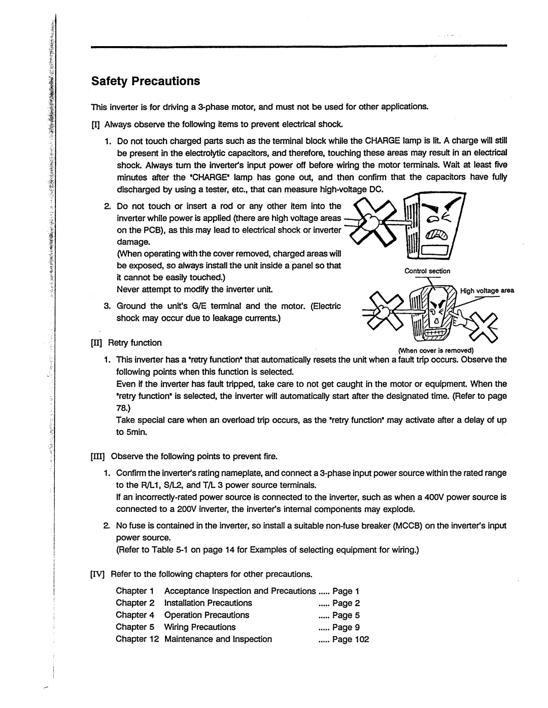 Toshiba VF-A5 manual 