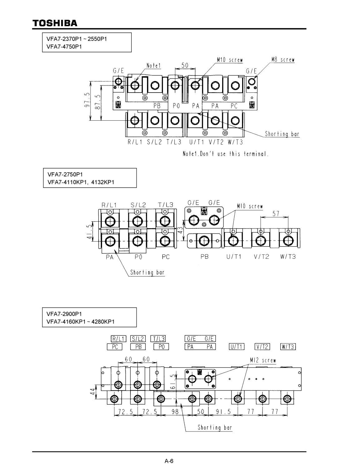 Toshiba VF-A7 instruction manual 