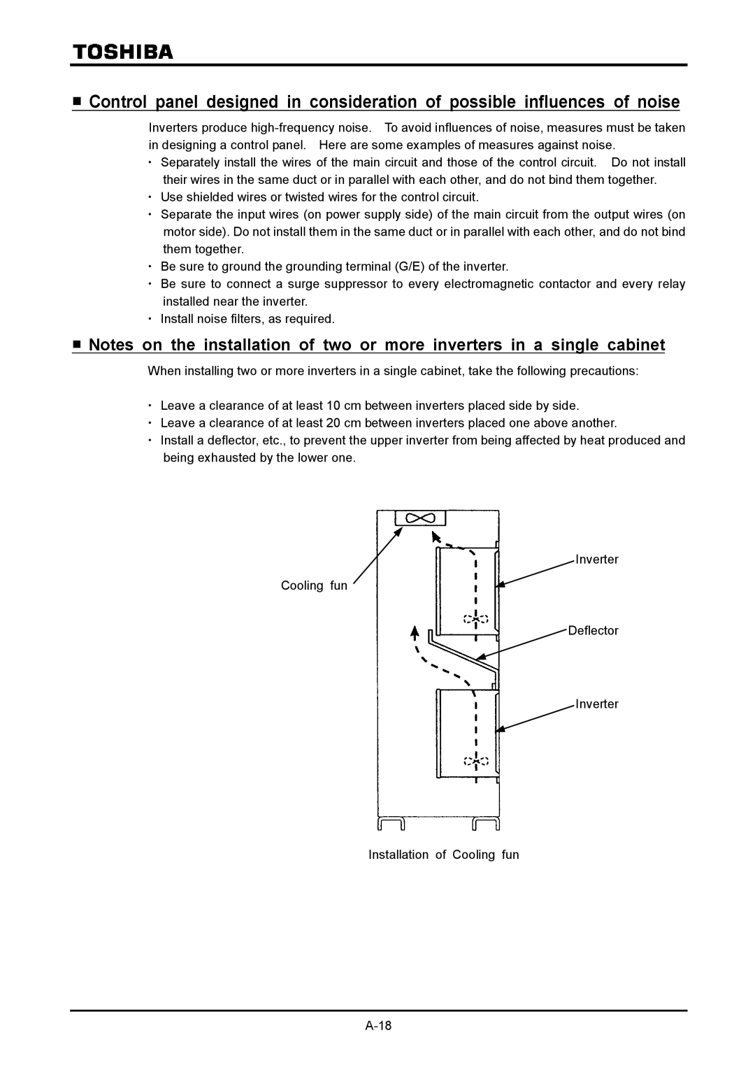 Toshiba VF-A7 instruction manual 