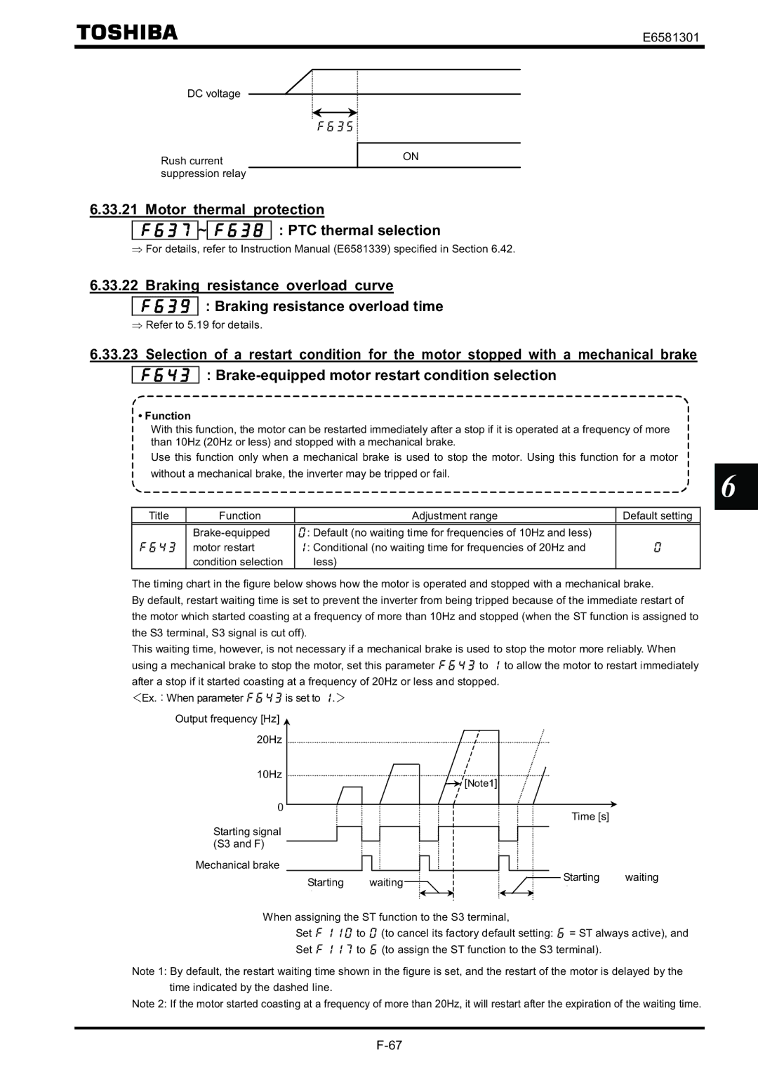 Toshiba VF-AS1 instruction manual DC voltage Rush current suppression relay, Refer to 5.19 for details 