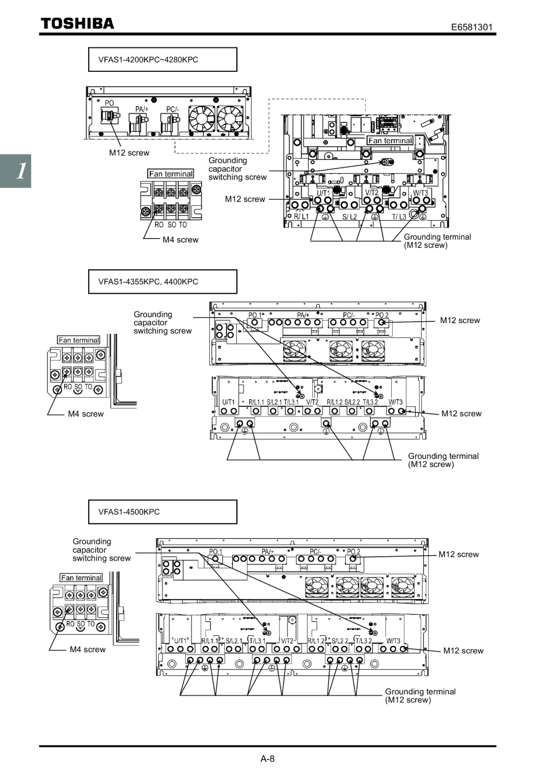 Toshiba VF-AS1 instruction manual VFAS1-4500KPC 