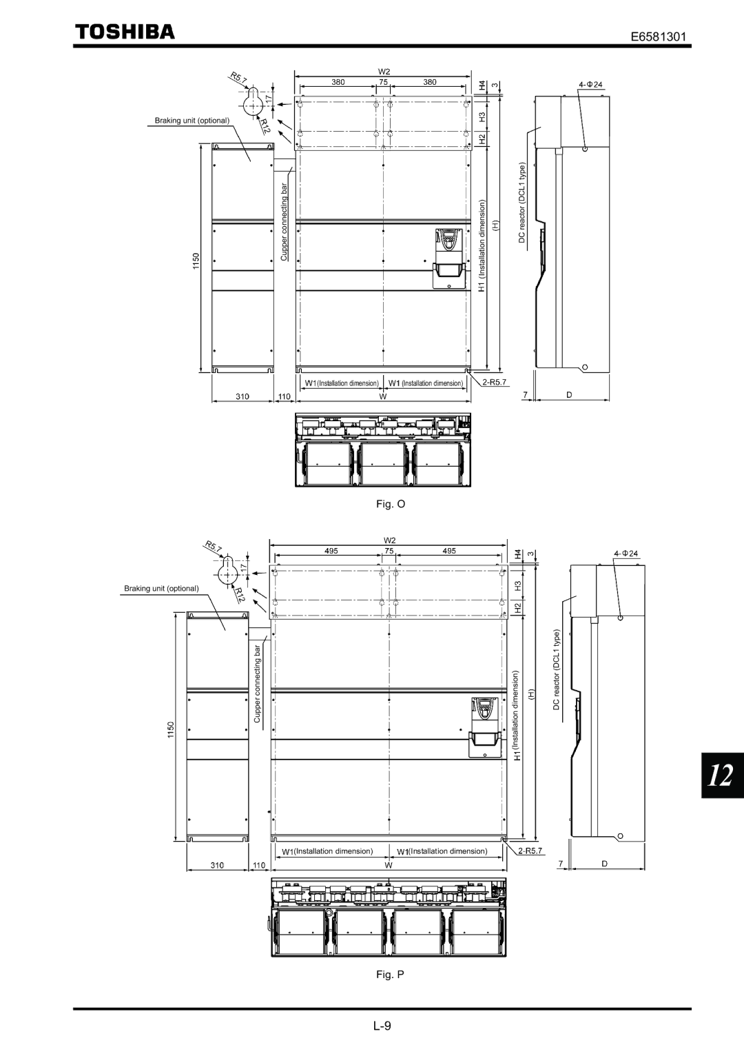 Toshiba VF-AS1 instruction manual Fig. O 