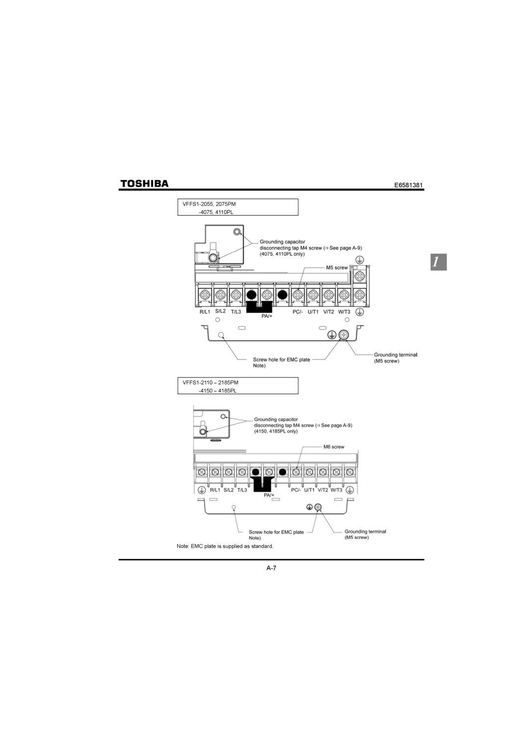 Toshiba VF-FS1 instruction manual E6581381 