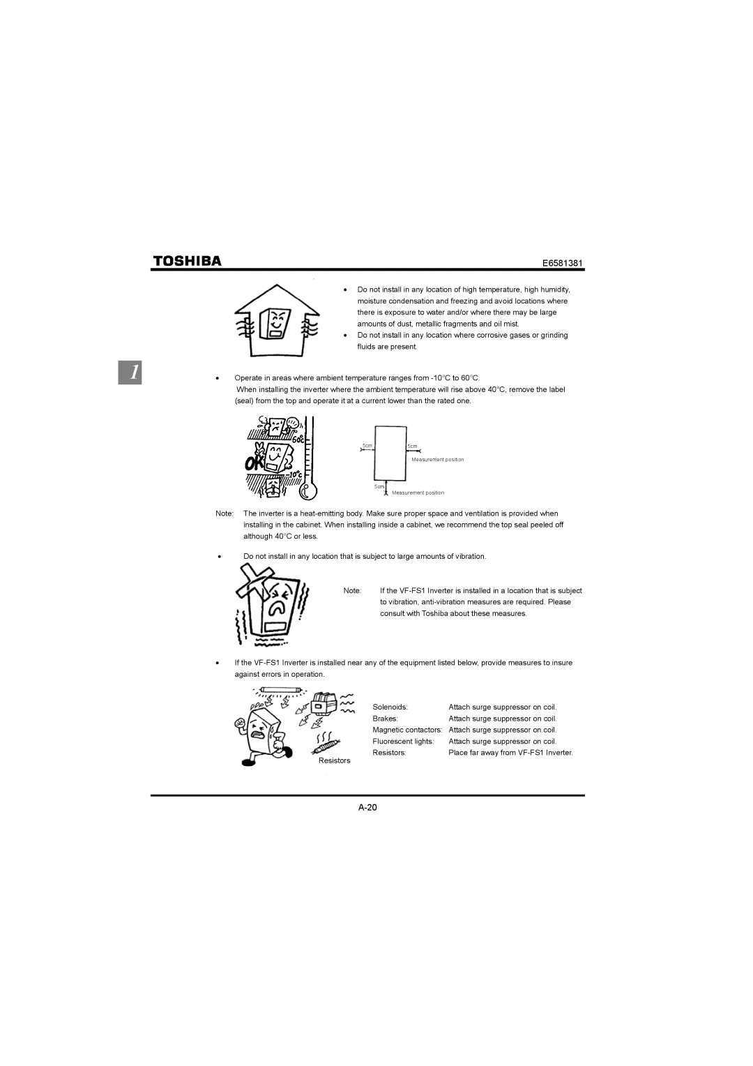 Toshiba VF-FS1 instruction manual 5cm 