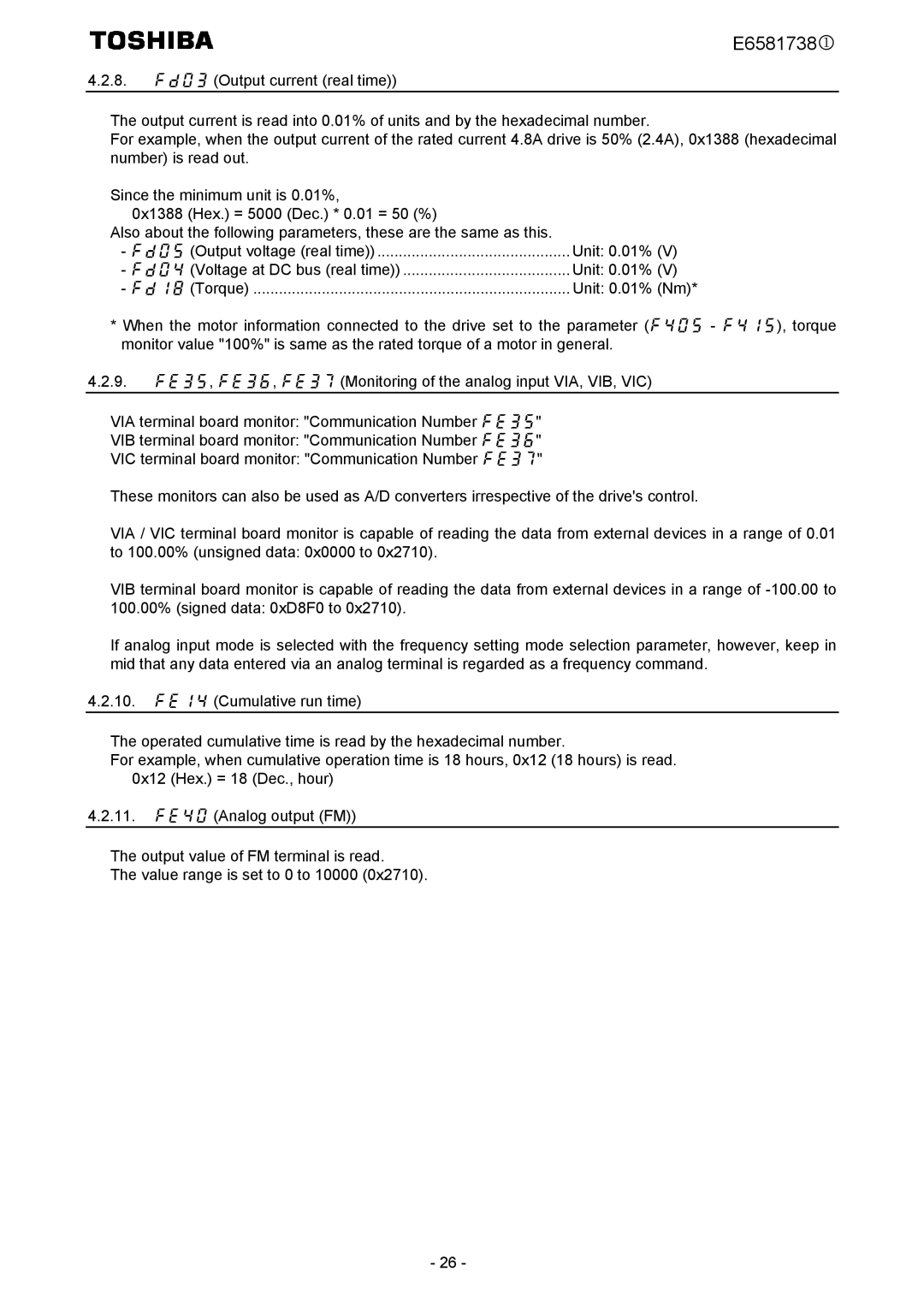 Toshiba VF-MB1/S15 instruction manual E6581738 