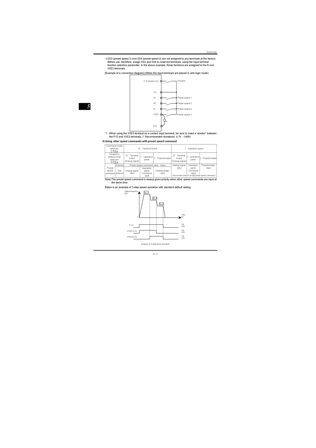 Toshiba VF-nC1 instruction manual Using other speed commands with preset speed command, Eoqf 