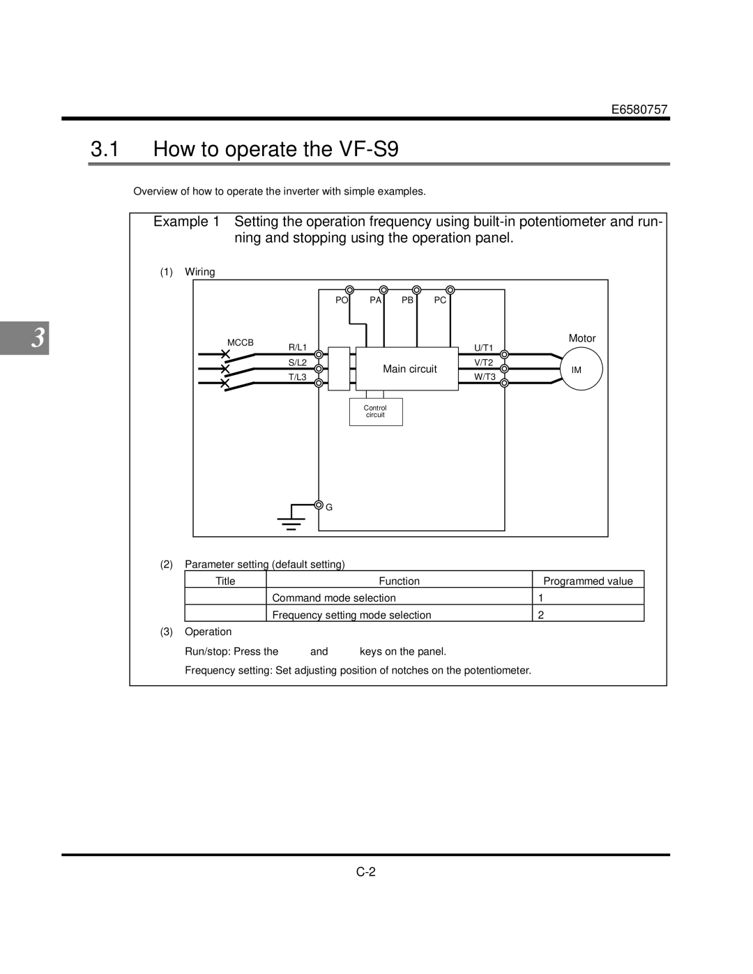 Toshiba manual How to operate the VF-S9, Wiring, Motor, Main circuit 