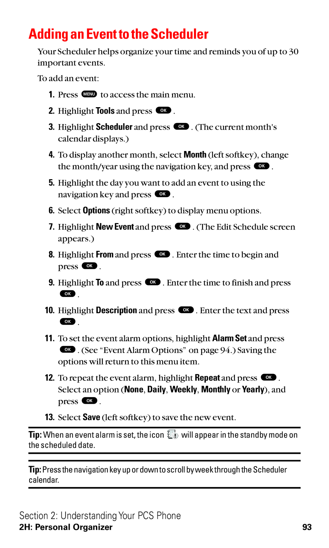 Toshiba VM4050 manual Adding an Event to the Scheduler 