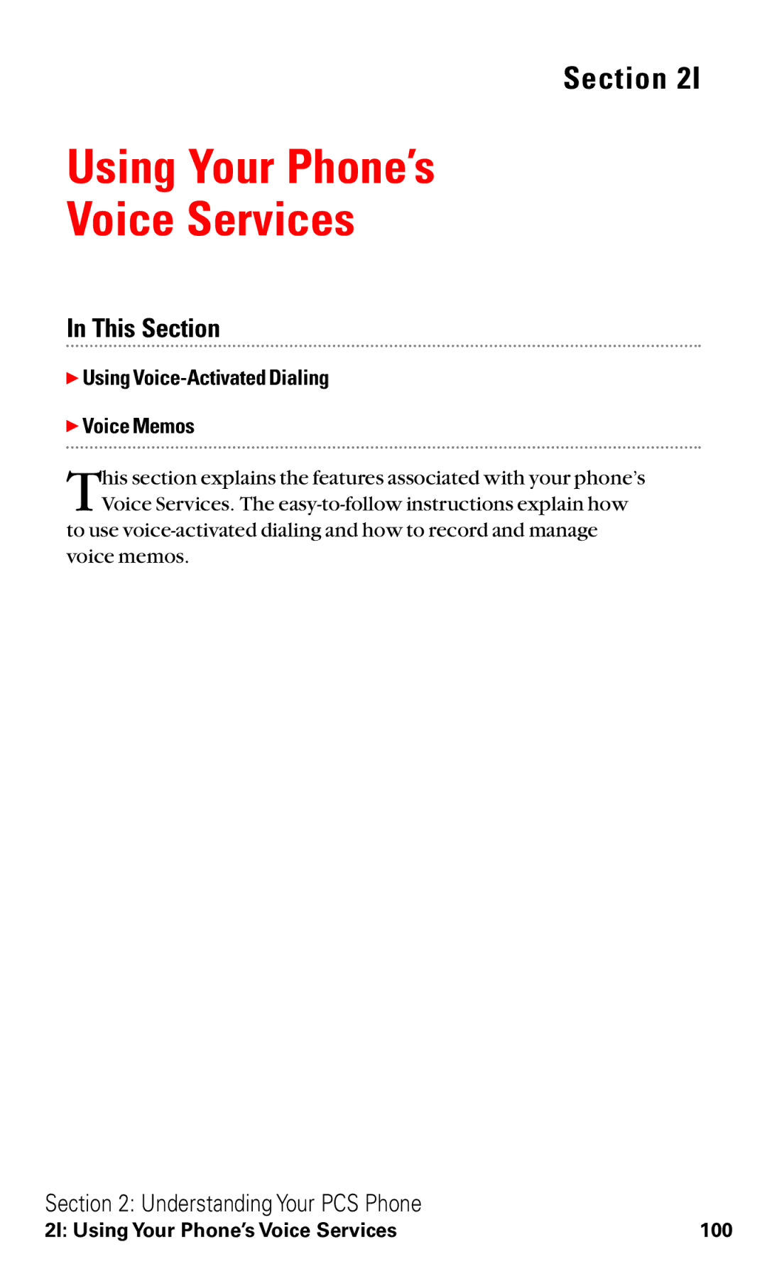 Toshiba VM4050 manual Using Your Phone’s Voice Services,  Using Voice-Activated Dialing  Voice Memos 