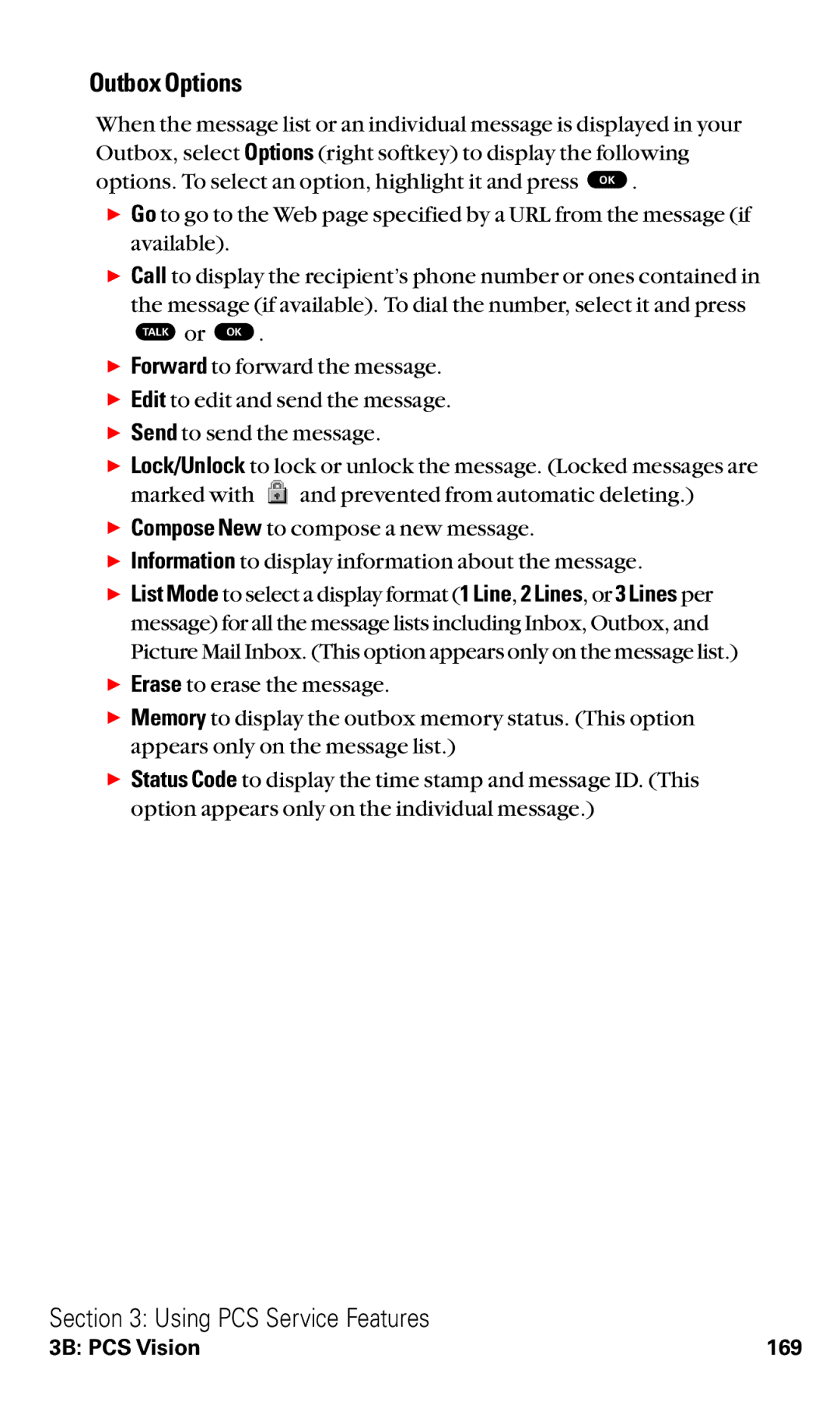 Toshiba VM4050 manual Outbox Options 