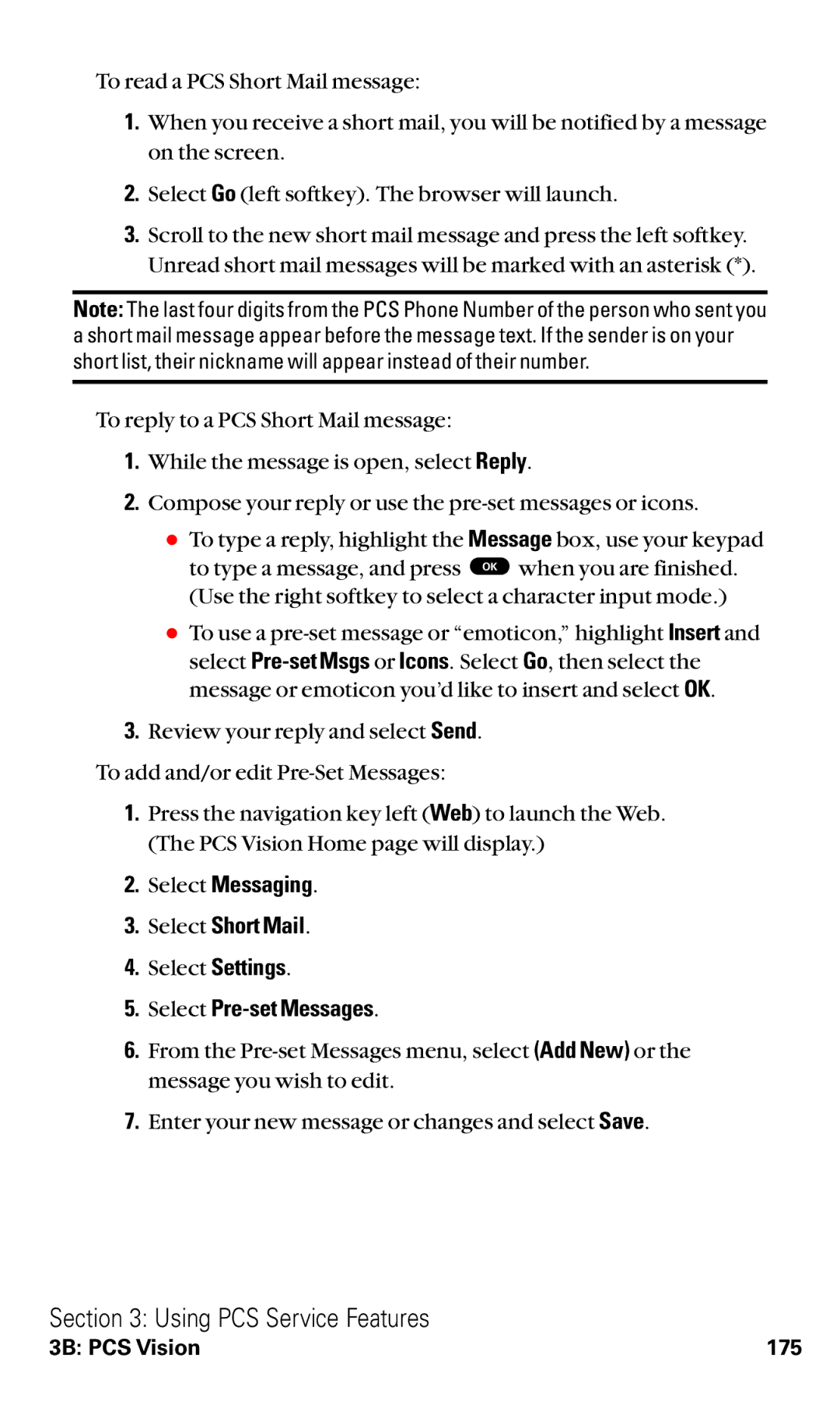 Toshiba VM4050 manual Select Pre-set Messages 