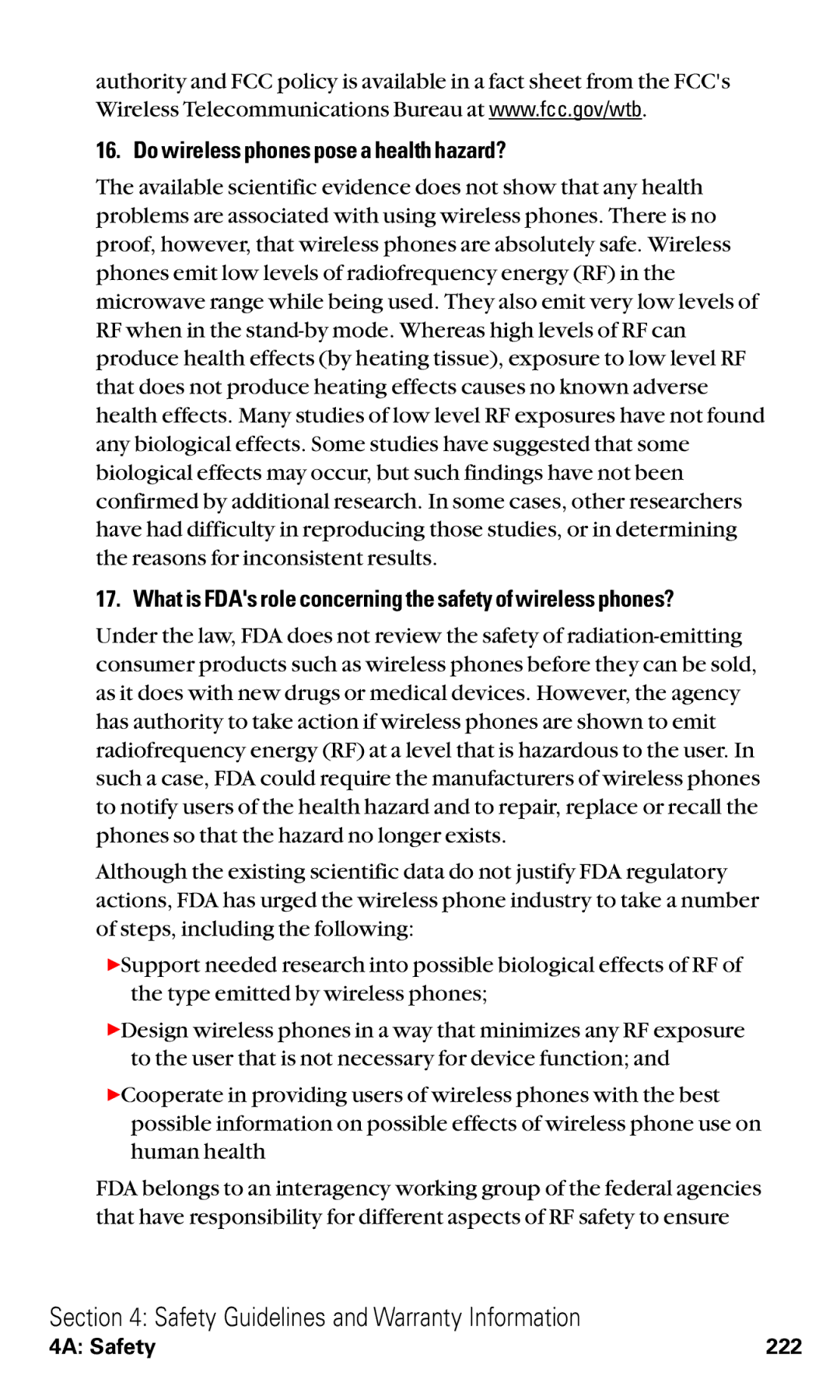Toshiba VM4050 manual Do wireless phones pose a health hazard?, What is FDAs role concerning the safety of wireless phones? 