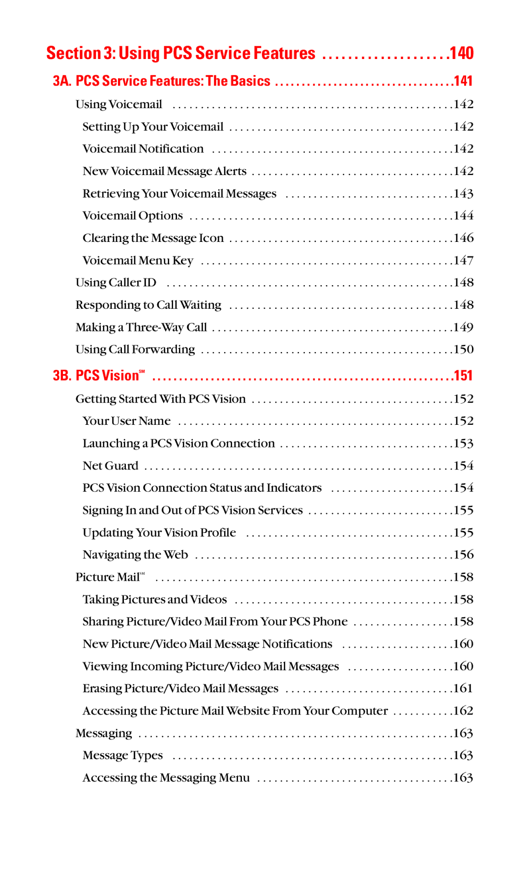 Toshiba VM4050 manual Using PCS Service Features 