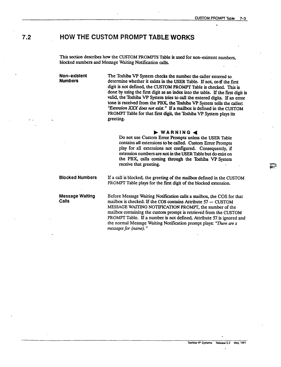 Toshiba VP 300S manual Receive that greeting, Numbers 