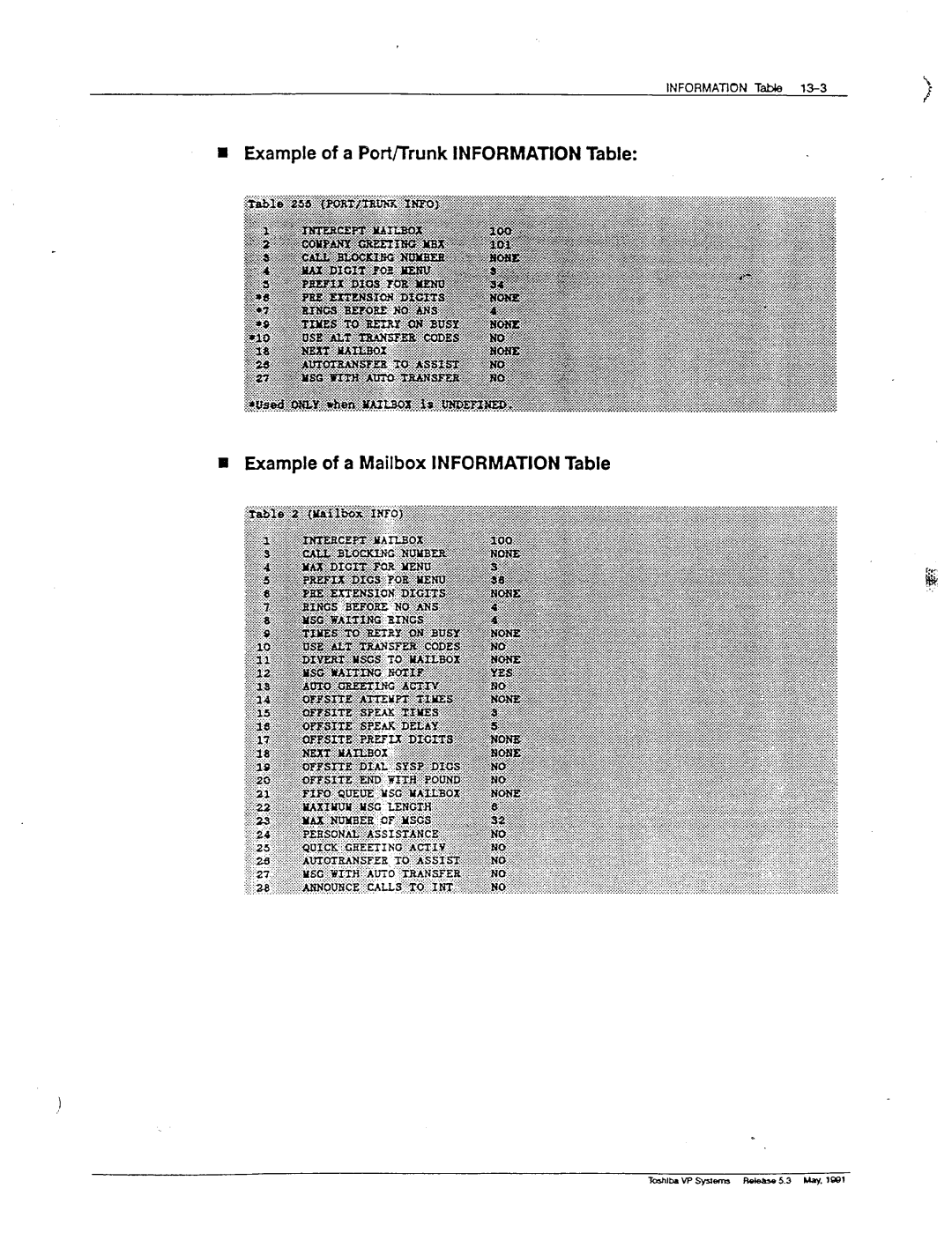 Toshiba VP 300S manual Information la 