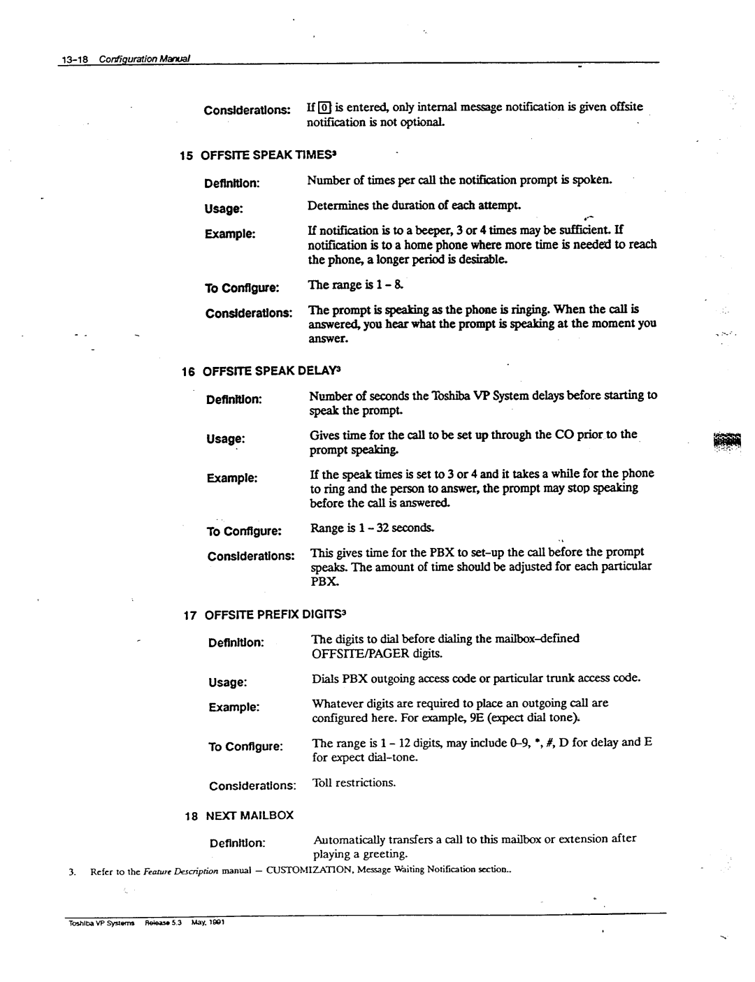 Toshiba VP 300S manual Pbx 