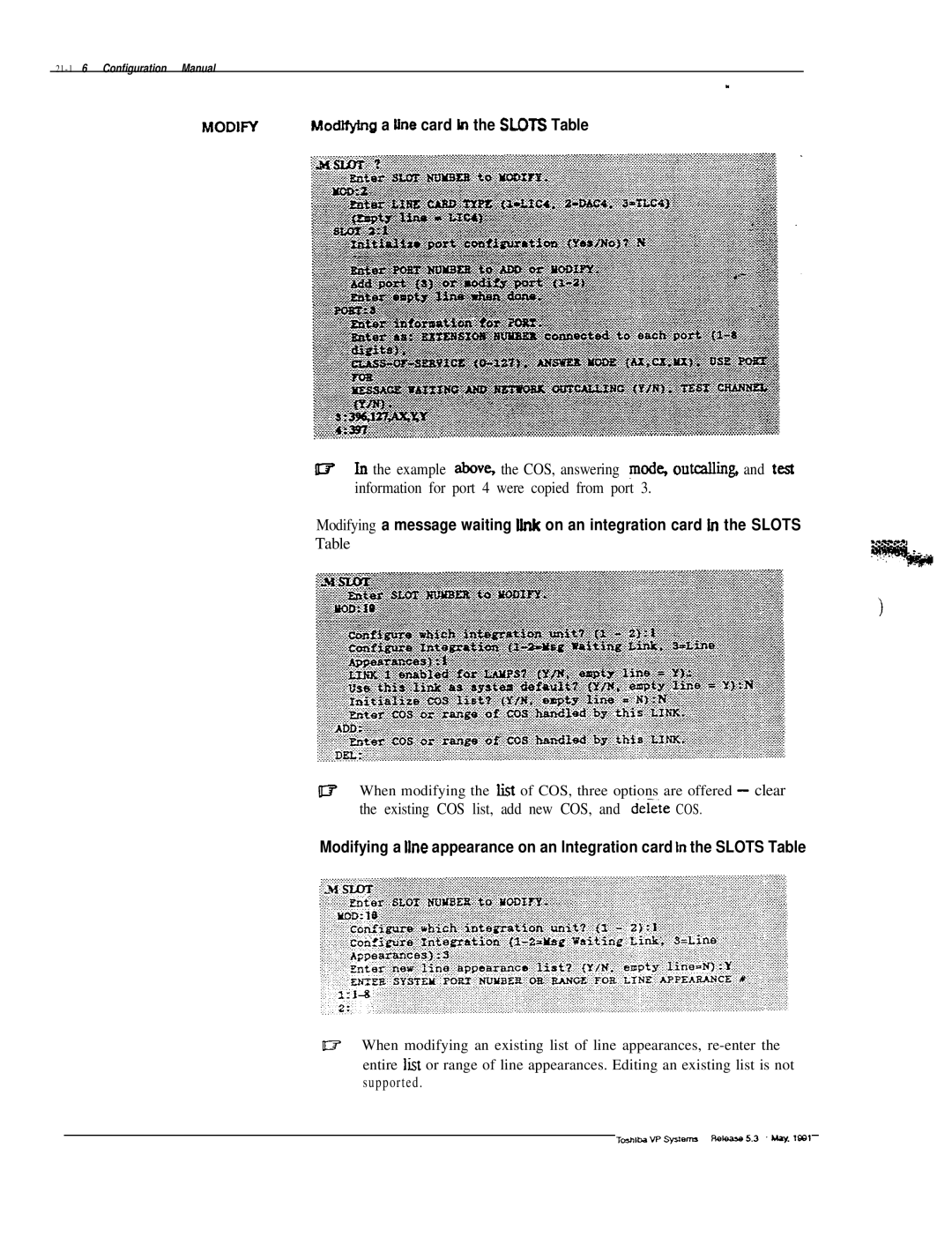 Toshiba VP 300S manual Modim 