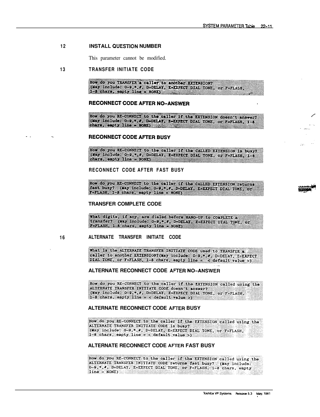 Toshiba VP 300S manual This parameter cannot be modified 