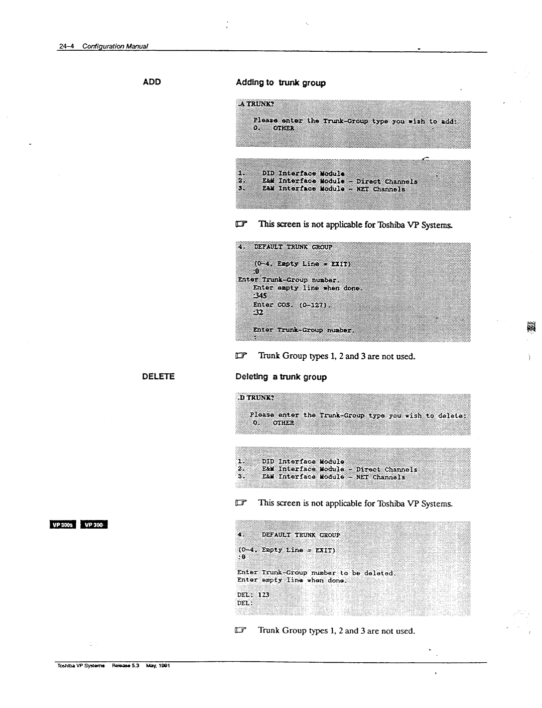 Toshiba VP 300S manual 