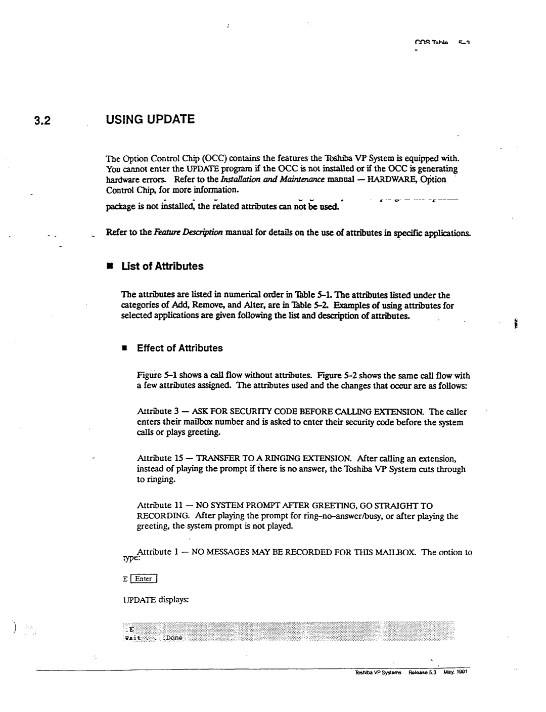 Toshiba VP 300S manual What Attributes Are 